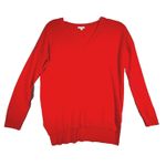 Gap  Sweater Women Medium Red Orange Merino Wool Preppy Neutral Casual Minimalist Photo 0
