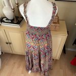 CHUFY‎ Modi Maxi Dress In Deena Amber Size Small Silk Cotton Blend Smock Orange Photo 4