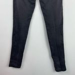 American Apparel High Rise Skinny Jeans Grey Black Wash Zip Front Sz Medium Photo 7