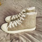 Band of Gypsies BAND OF THE FREE Bonnie Lace Up Rhinestone High Top Sneakers Natural White 8 NIB Photo 5