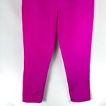 Alexia Maria Silk Faille Cigarette Pants Magenta Berry Pink High Waist Sz 6 NWT Photo 3