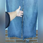 Polo Ralph Lauren Front Slit Denim Maxi Skirt vintage Y2k size 10 Blue Photo 1