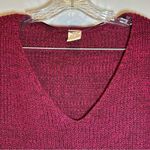 Faded Glory  Maroon Knit V Neck 3/4 Sleeve Sweater size 2X Photo 2