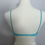 Victoria's Secret  Bra Underwire Sheer Sheer Mesh Ruffle Floral Seafoam Green Y2K Photo 6