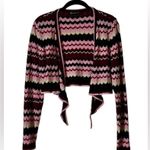 Inc international Vintage INC Crochet Knit Cardigan Crop Sweater Boho Hippie Fairy Size Large Photo 3