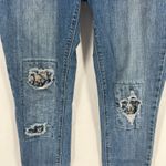 Ariya Jeans Ariya Kilkenny Skinny Jeans Womens 5/6 Blue Denim Cotton Distressed Frayed Hem Photo 2
