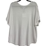 Croft & Barrow NWT  Kohls Cotton Blend Sweater Tee in Bright White - Size XL Photo 1