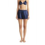 Stars Above Women’s 2-Piece Satin Pajama Set | Navy Cami Top &‎ Shorts Sleepwear Loungewear Photo 1
