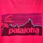 Patagonia Women’s Pataloha Hot Pink Logo Organic Cotton Tee Size Large Photo 4