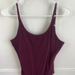 Outdoor Voices Burgundy Shiraz Rib Leotard Photo 9