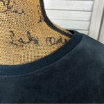 Victoria's Secret Victoria’s Secret Velour Embroidered Open Split Back Shirt Black Small Photo 6