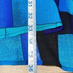 Womens 2 Pc Set Short Sleeve Blouse Printed Duster Cardigan Blue Purple Size 3X Photo 9