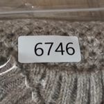 Banana Republic ‎ Sweater Womens S Tan Chunky Knit Mock Neck Zip Hem Cozy Neutral Photo 7