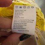 Foxiedox  Yellow and Cream Lace Halter Dress size Small Photo 5