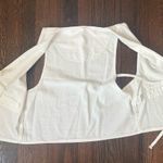 Amazon NWOT boho style open front white vest size large women’s Photo 3