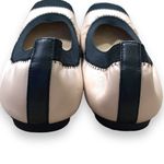 Stuart Weitzman Stuart Weizmann Giveable Ballet Flat Shoes Cream Black Leather Classic Plazacore Photo 5