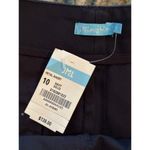 J. McLaughlin  Women's Blue Scallop Hem Chino Petal Shorts Size 10 Photo 2