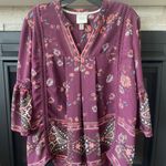 Knox Rose  Women’s top dress Bell sleeves Reddish brown size M Photo 0