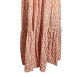 Matta Sabina Greece Midi Dress Rust Printed Short Sleeves Cotton Womens Sz XS Orange Photo 2