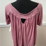 Moral Fiber NWT  Blush Colored Off the Shoulder Blouse Photo 2