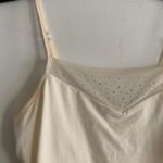 EXPRESS Cream Embellished Rhinestone Mesh Cami Photo 8