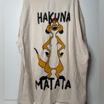 Disney Lion King Sleeper Shirt Womens Plus Size 2XL Beige Simba Pumba Pajama Rare 2009 Photo 1