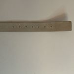 White House | Black Market tan suede and gold snakeskin patchwork leather belt Photo 7