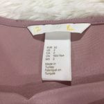 H&M Mauve Blush Pink Scalloped Long Sleeve Shift Dress Size 2 Photo 5