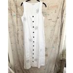 Madewell Button-Front Midi Dress in 100% Linen Photo 1