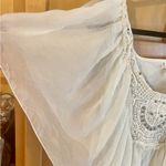 Studio Y Crochet White Top Size M Photo 3