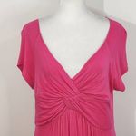 cha cha vente Hot Pink Draped Knit Dress NWT Size XL Fuchsia Wedding Guest Dress Photo 3