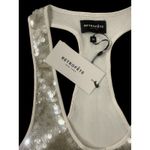 Retrofête Alondra Sequin Mini Dress Silver Ice Size Medium NWT Photo 8