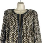 Bob Mackie  Fleece Printed Front Zip Long Sleeve Jacket Artsy Brown Size L Photo 2