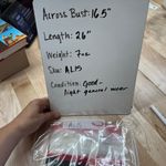 St. John Nordstrom Brush Striped Long Sleeve Top Red White Black Size Small Photo 9