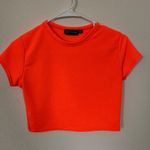 Pretty Little Thing Neon Orange Crop Top Photo 0