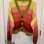 Urban Outfitters  Turner Ribbed Cropped Button-Down Cardigan - size S Photo 0