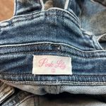 Pink Lily  Denim Overall Shorts Photo 7