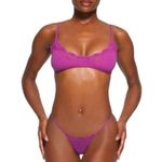 SKIMS NWT Fits Everybody Lace Scoop Bralette Size XL Color is Lolipop Photo 2