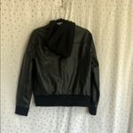 White Birch  Black Faux Leather Jacket.Size S Photo 4