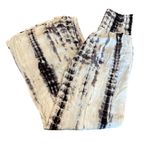 REWASH  BRAND Linen White Blue Tie Dye High Rise Wide Leg Pant Large Photo 6