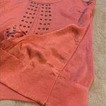 BCBGeneration Orange Studded Blouse Tank Top Women’s Size6 Photo 3