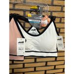Avia  Beige And White Sports Bra Set Size Large Photo 2
