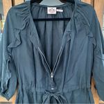 Juicy Couture Vintage Y2K Black 100% Silk 3/4 Sleeve Romper Photo 3