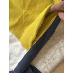 Nike Hoodie Womens L Blue Yellow Cotton Terry Knit Hooded Sweatshirt Colorblock Photo 8