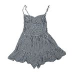 Hollister Black & White Gingham Plaid Shorts Tank Romper XS Country Cowgirl Photo 2