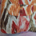 Chico's GOLD METALLIC FINISH CATS EYE PRINT LINEN BLEND OPEN FRONT JACKET 2 Photo 4