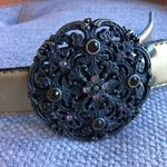 Fossil  Metallic Color Belt with Statement Buckle Small Photo 1