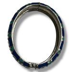 Boutique Womens Bangle Cuff Bracelet Fashion Jewelry Shades of Blue Teal Photo 2