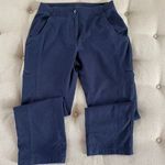 LL Bean Navy Blue Classic Fit Pants 10P Petite Photo 4