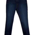 Spanx High Rise Straight Leg 5 Pocket Denim Size 28 Zip Up Jeans Dark Wash Denim Photo 0